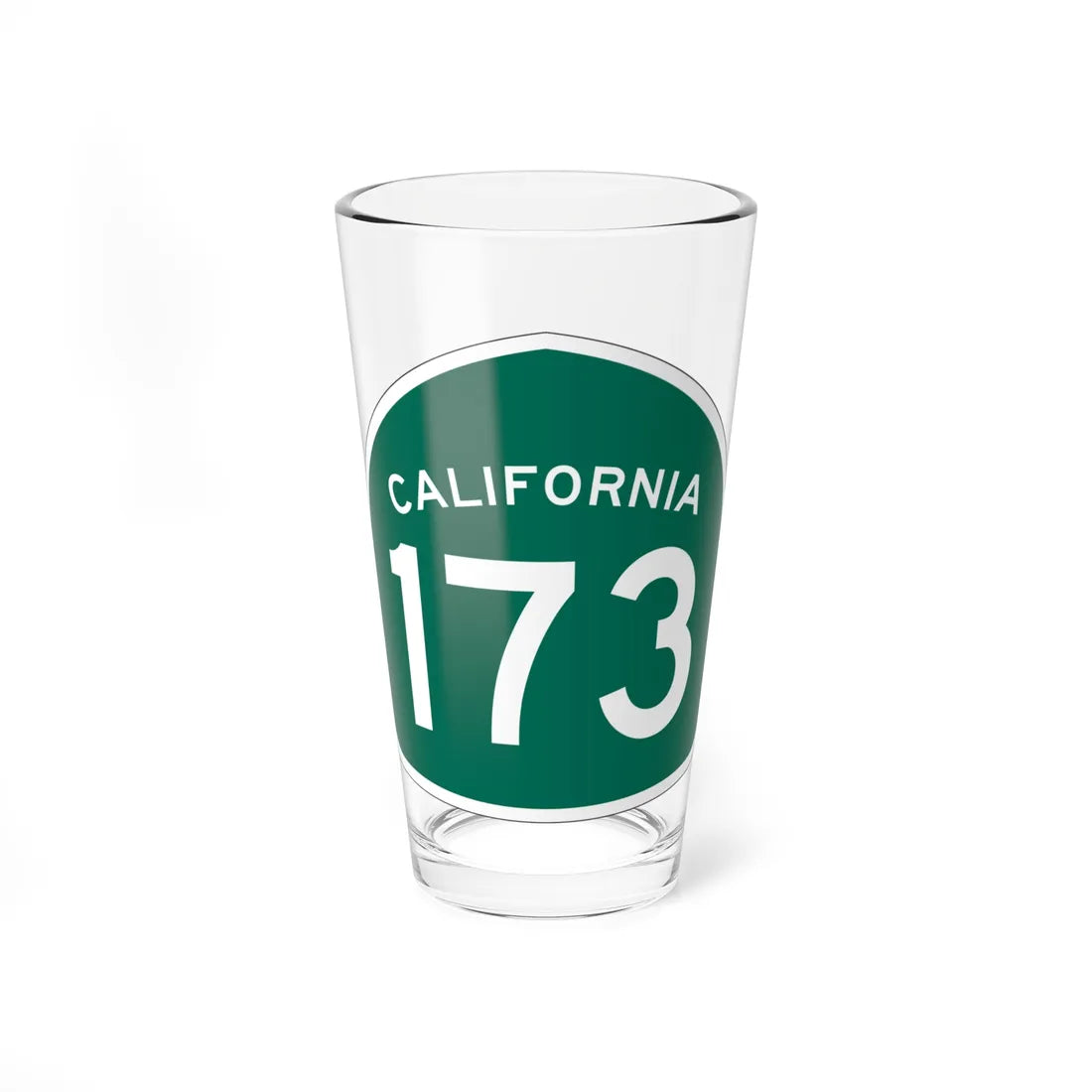 California 173 (California) (Road Sign) Pint Glass 16oz 16oz - Go Mug Yourself