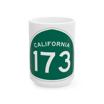 California 173 (California) (Road Sign) White Coffee Mug 15oz - Go Mug Yourself