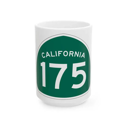 California 175 (California) (Road Sign) White Coffee Mug 15oz - Go Mug Yourself