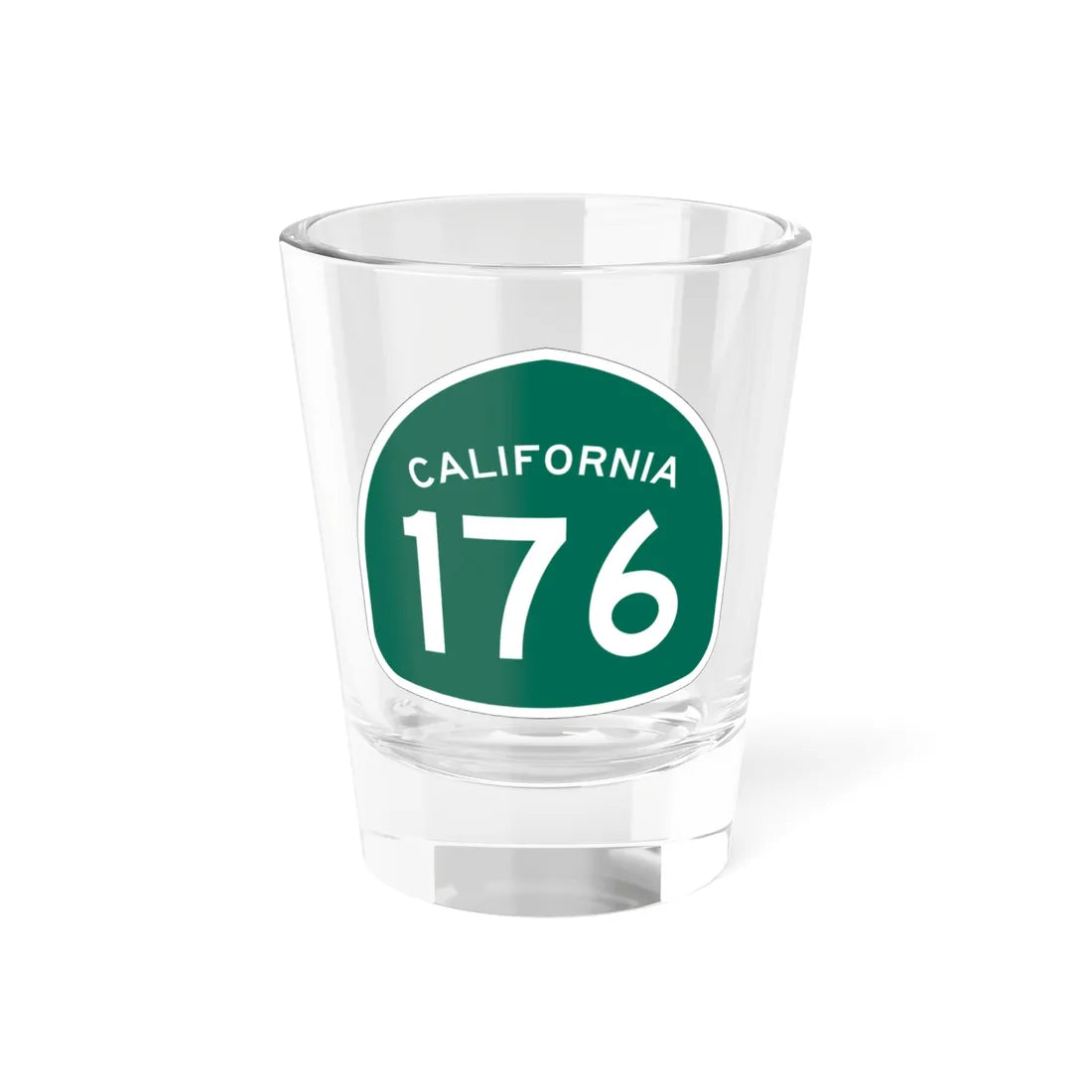 California 176 (California) (Road Sign) Shot Glass 1.5oz 1.5oz - Go Mug Yourself