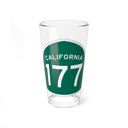 California 177 (California) (Road Sign) Pint Glass 16oz 16oz - Go Mug Yourself