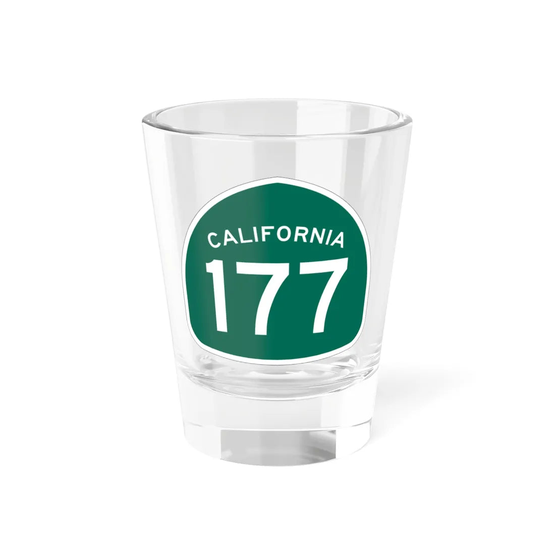 California 177 (California) (Road Sign) Shot Glass 1.5oz 1.5oz - Go Mug Yourself
