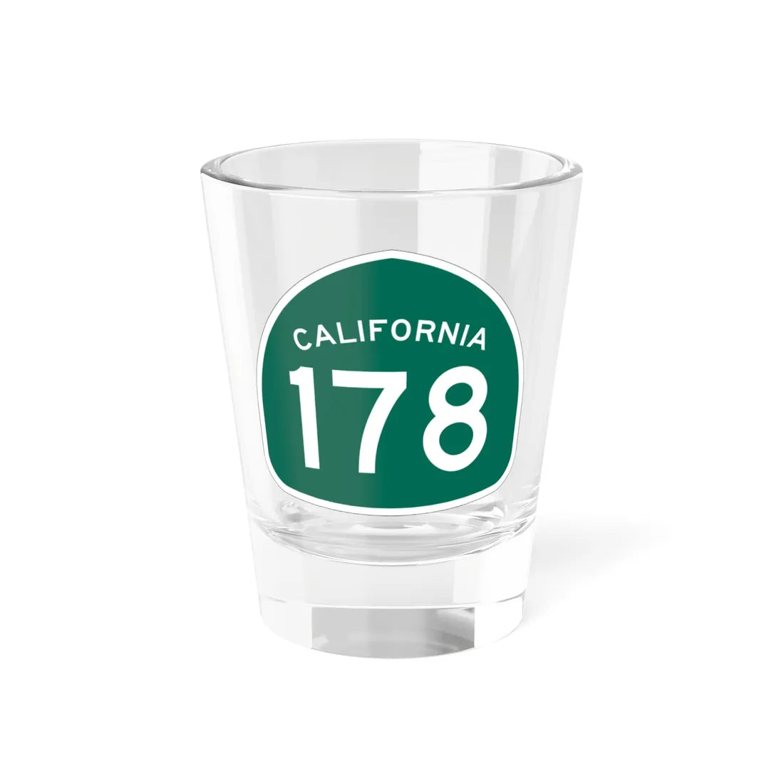 California 178 (California) (Road Sign) Shot Glass 1.5oz 1.5oz - Go Mug Yourself
