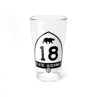 California 18 1948 (California) (Road Sign) Pint Glass 16oz 16oz - Go Mug Yourself