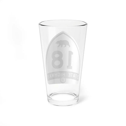 California 18 1948 (California) (Road Sign) Pint Glass 16oz - Go Mug Yourself