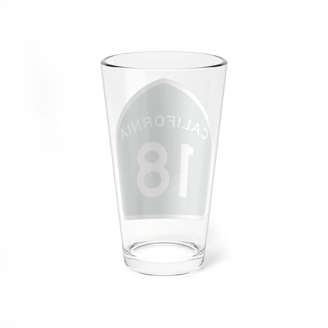 California 18 (California) (Road Sign) Pint Glass 16oz - Go Mug Yourself