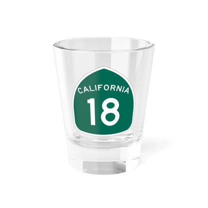 California 18 (California) (Road Sign) Shot Glass 1.5oz 1.5oz - Go Mug Yourself
