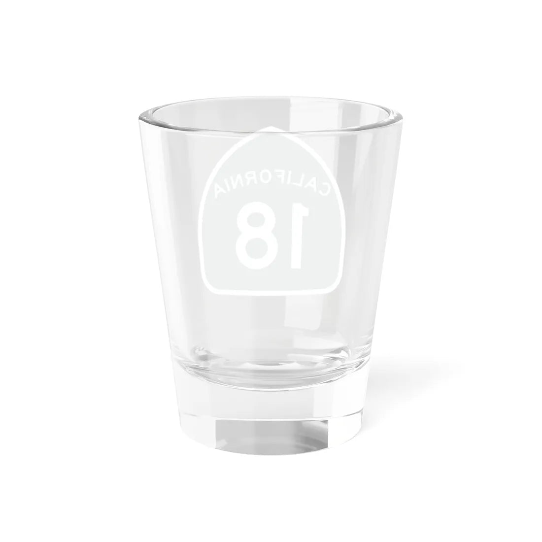 California 18 (California) (Road Sign) Shot Glass 1.5oz - Go Mug Yourself