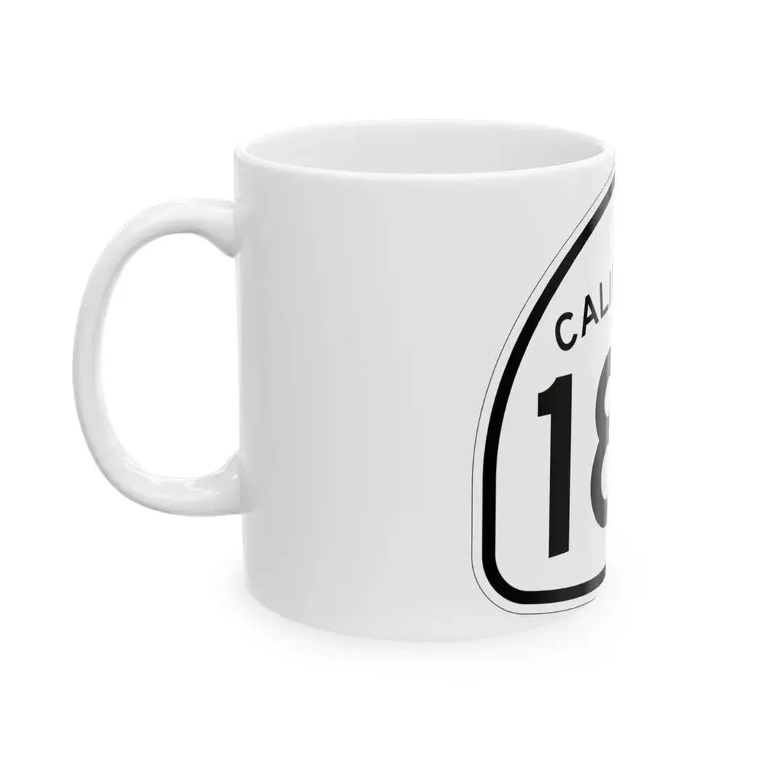 California 180 1957 (California) (Road Sign) White Coffee Mug - Go Mug Yourself
