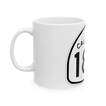 California 180 1957 (California) (Road Sign) White Coffee Mug - Go Mug Yourself