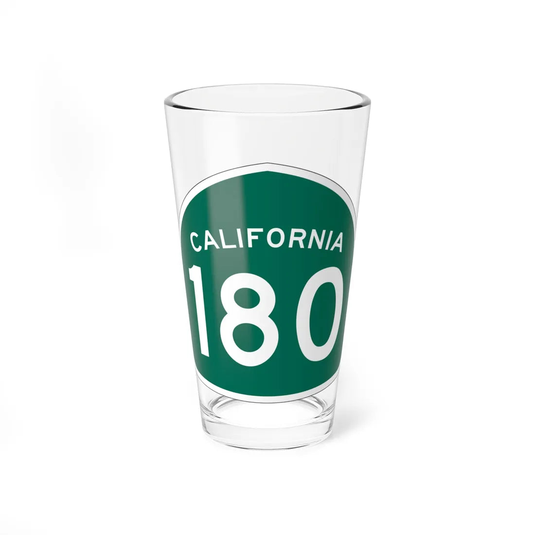 California 180 (California) (Road Sign) Pint Glass 16oz 16oz - Go Mug Yourself