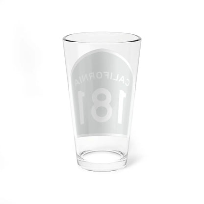 California 181 (California) (Road Sign) Pint Glass 16oz - Go Mug Yourself
