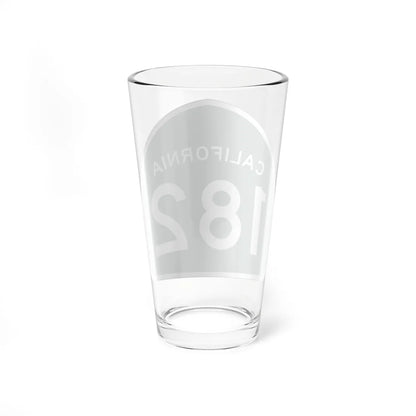 California 182 (California) (Road Sign) Pint Glass 16oz - Go Mug Yourself