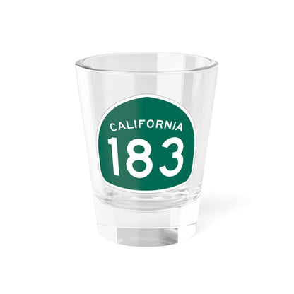 California 183 (California) (Road Sign) Shot Glass 1.5oz 1.5oz - Go Mug Yourself