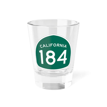California 184 (California) (Road Sign) Shot Glass 1.5oz 1.5oz - Go Mug Yourself