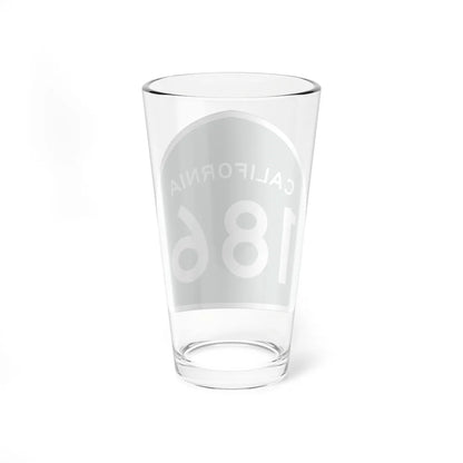 California 186 (California) (Road Sign) Pint Glass 16oz - Go Mug Yourself