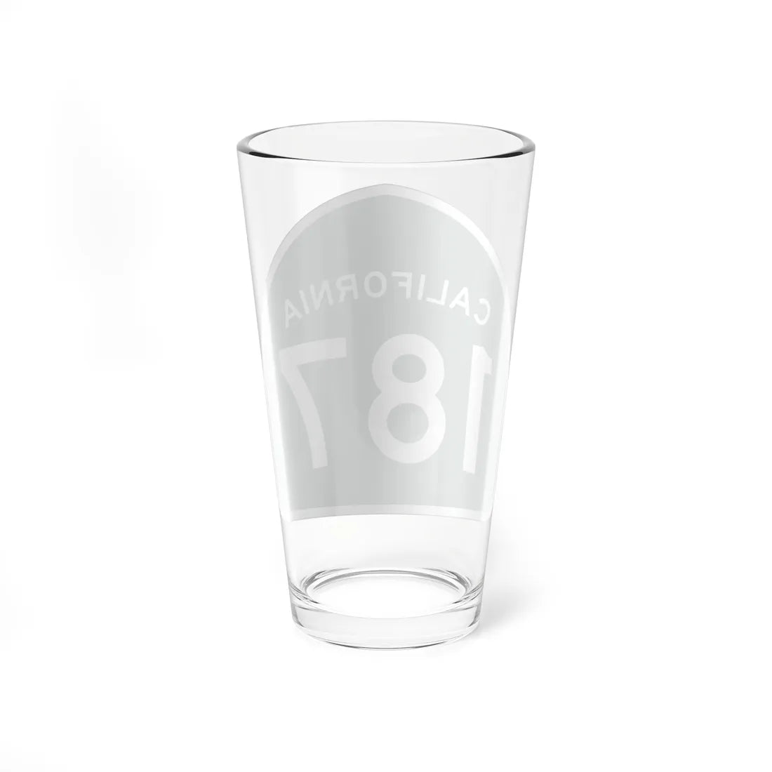 California 187 (California) (Road Sign) Pint Glass 16oz - Go Mug Yourself
