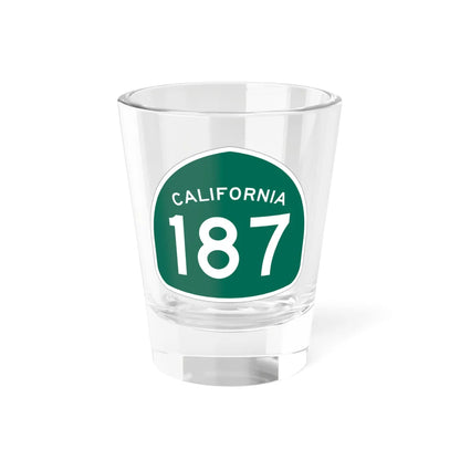 California 187 (California) (Road Sign) Shot Glass 1.5oz 1.5oz - Go Mug Yourself