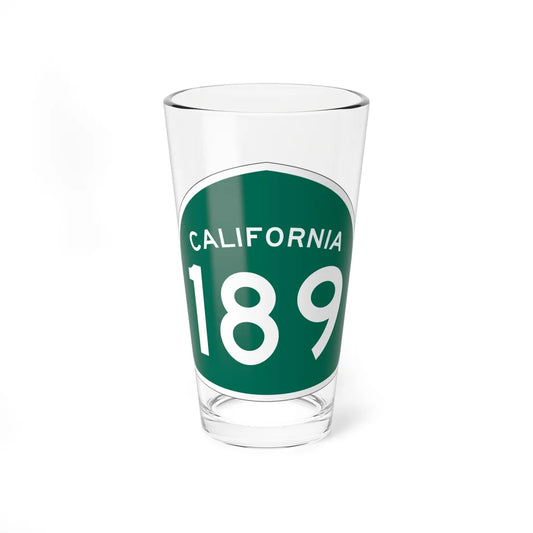 California 189 (California) (Road Sign) Pint Glass 16oz 16oz - Go Mug Yourself