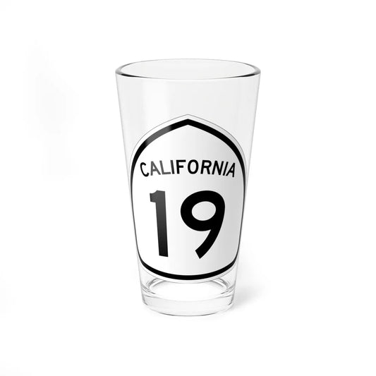 California 19 1957 (California) (Road Sign) Pint Glass 16oz 16oz - Go Mug Yourself