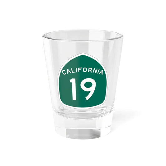 California 19 (California) (Road Sign) Shot Glass 1.5oz 1.5oz - Go Mug Yourself