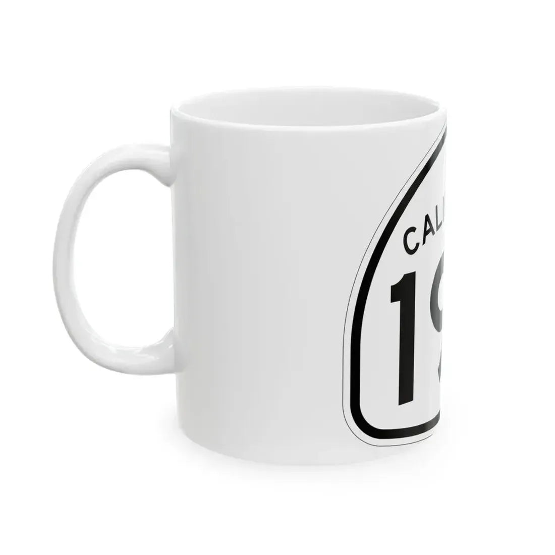 California 190 1957 (California) (Road Sign) White Coffee Mug - Go Mug Yourself