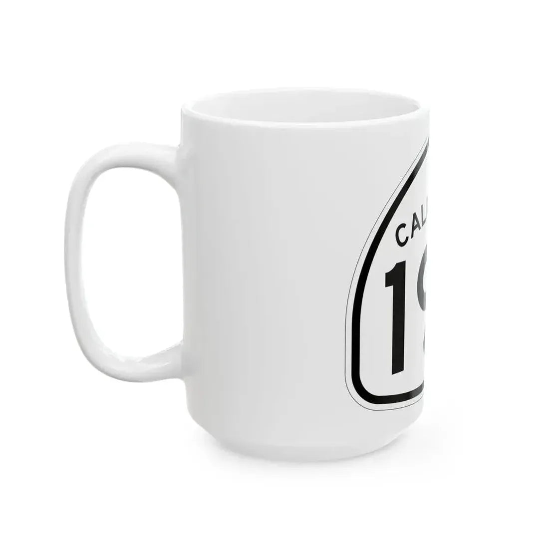 California 190 1957 (California) (Road Sign) White Coffee Mug - Go Mug Yourself