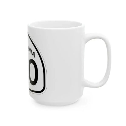 California 190 1957 (California) (Road Sign) White Coffee Mug - Go Mug Yourself
