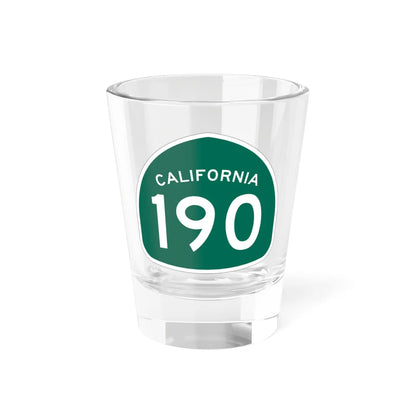 California 190 (California) (Road Sign) Shot Glass 1.5oz 1.5oz - Go Mug Yourself