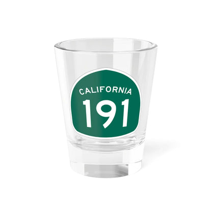 California 191 (California) (Road Sign) Shot Glass 1.5oz 1.5oz - Go Mug Yourself