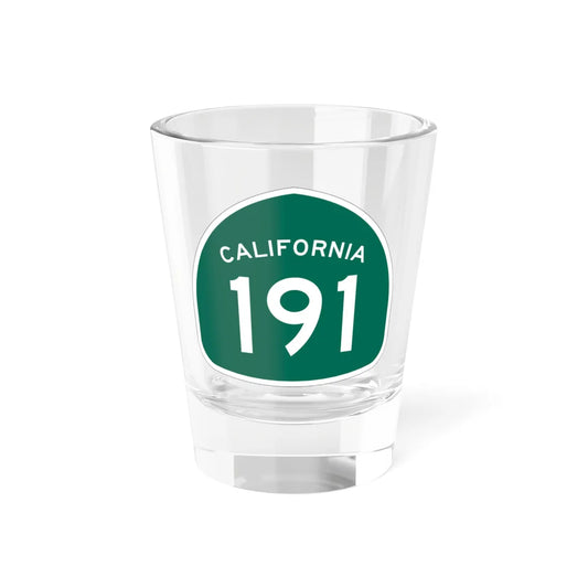 California 191 (California) (Road Sign) Shot Glass 1.5oz 1.5oz - Go Mug Yourself