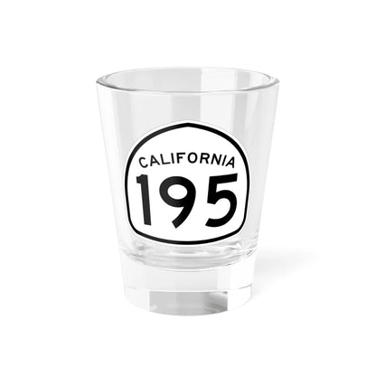 California 195 1957 (California) (Road Sign) Shot Glass 1.5oz 1.5oz - Go Mug Yourself