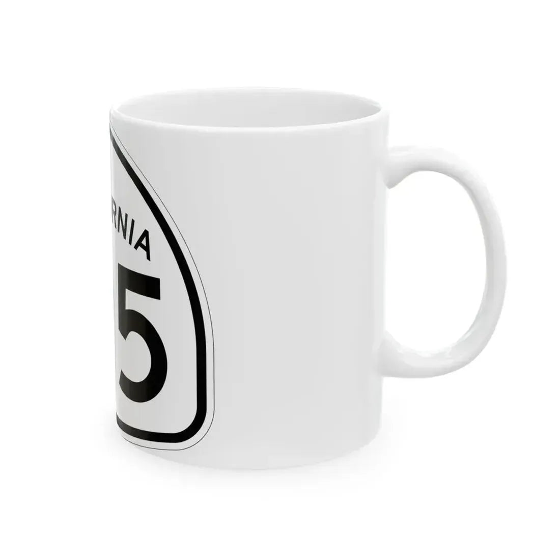 California 195 1957 (California) (Road Sign) White Coffee Mug - Go Mug Yourself