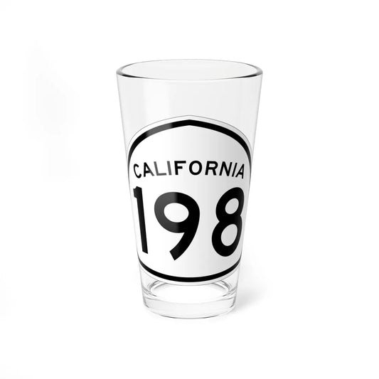 California 198 1957 (California) (Road Sign) Pint Glass 16oz 16oz - Go Mug Yourself