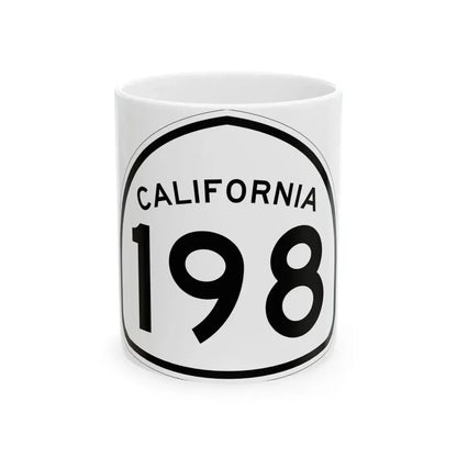 California 198 1957 (California) (Road Sign) White Coffee Mug 11oz - Go Mug Yourself