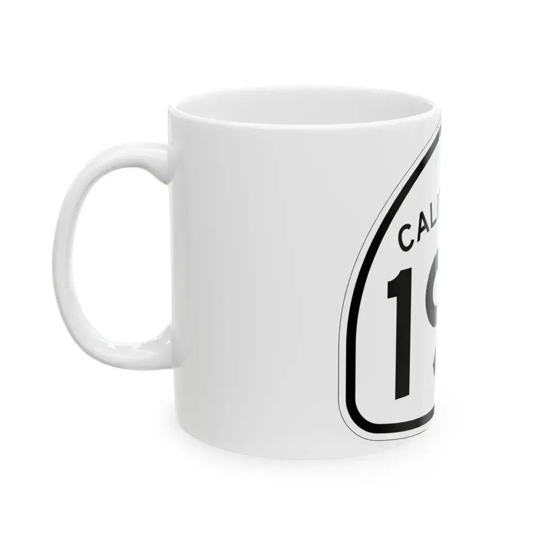 California 198 1957 (California) (Road Sign) White Coffee Mug - Go Mug Yourself