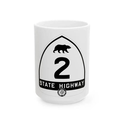 California 2 1948 (California) (Road Sign) White Coffee Mug 15oz - Go Mug Yourself