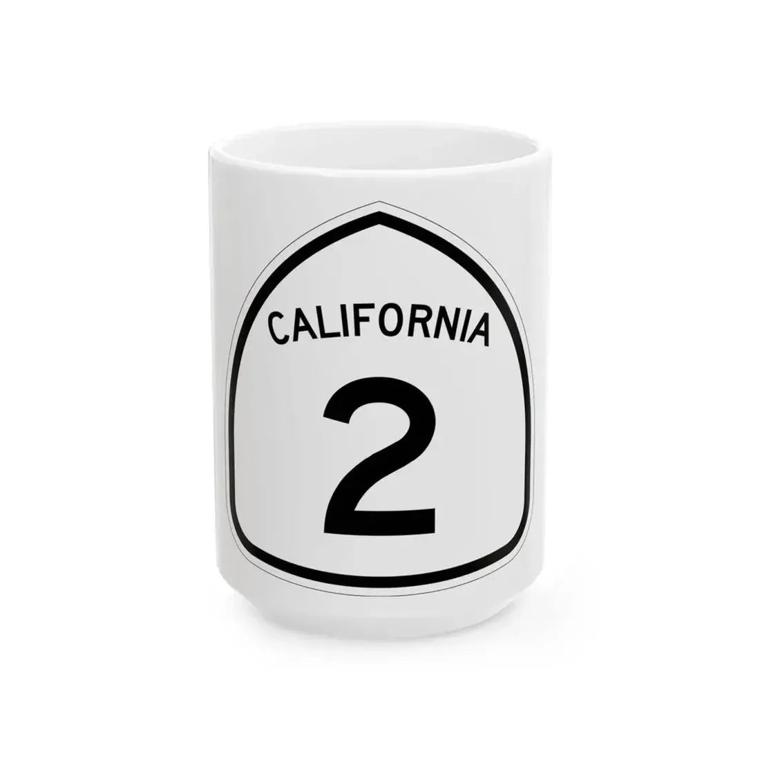 California 2 1957 (California) (Road Sign) White Coffee Mug 15oz - Go Mug Yourself