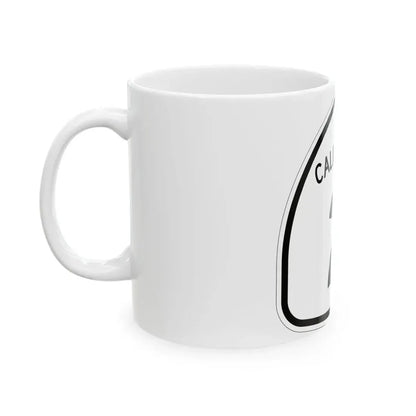 California 2 1957 (California) (Road Sign) White Coffee Mug - Go Mug Yourself