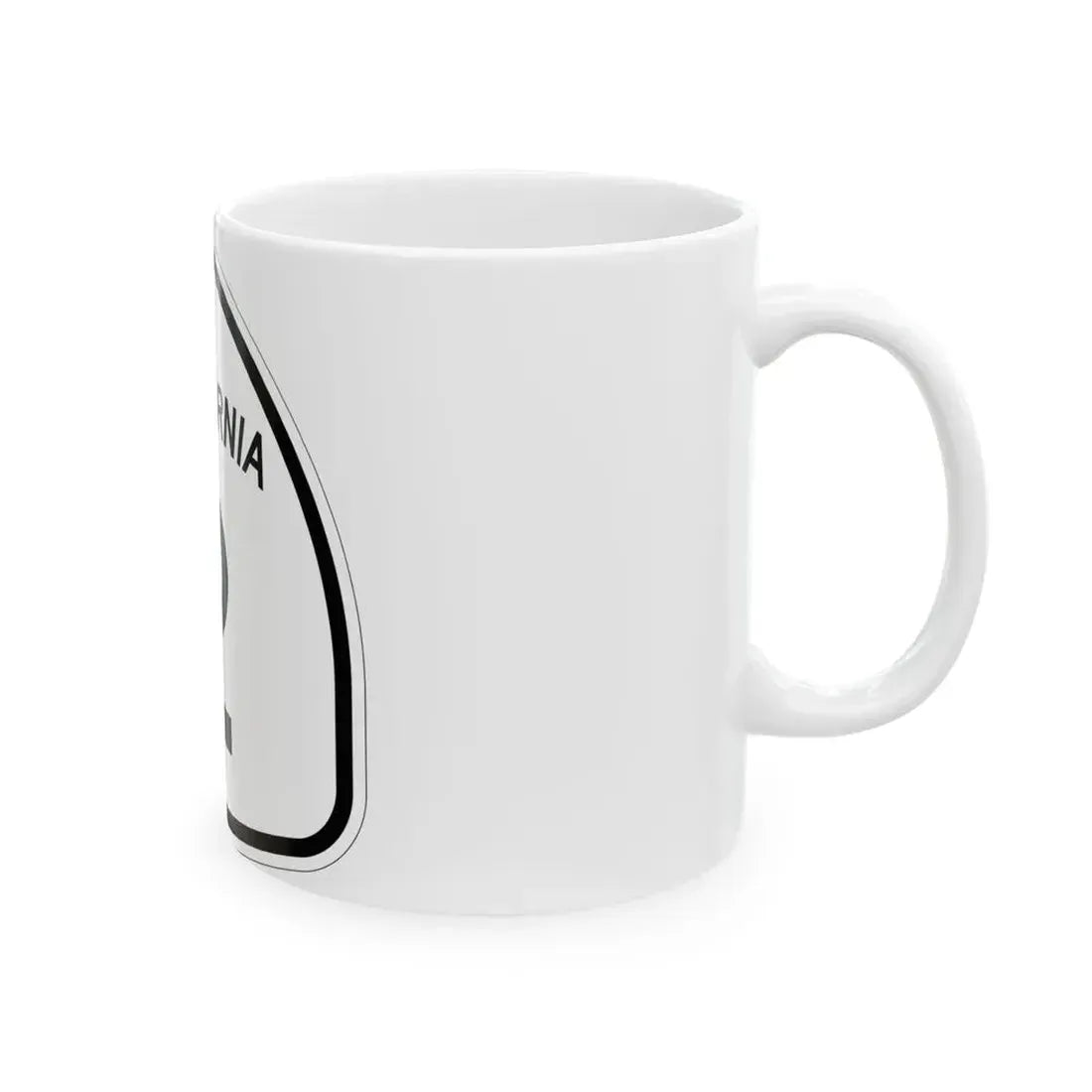 California 2 1957 (California) (Road Sign) White Coffee Mug - Go Mug Yourself