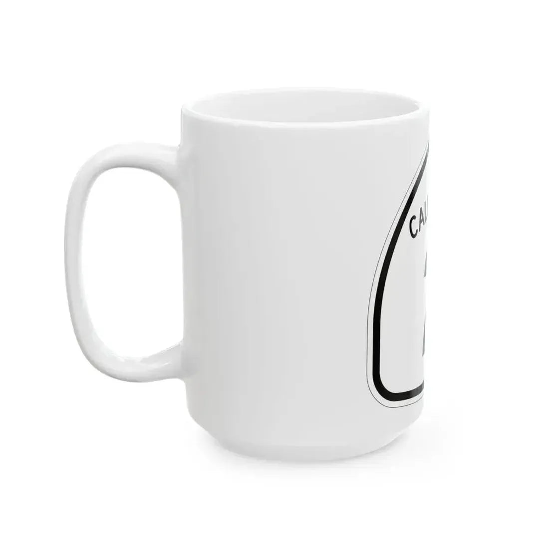 California 2 1957 (California) (Road Sign) White Coffee Mug - Go Mug Yourself