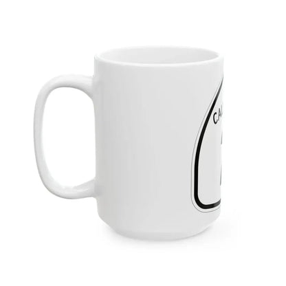 California 2 1957 (California) (Road Sign) White Coffee Mug - Go Mug Yourself
