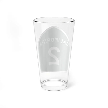 California 2 (California) (Road Sign) Pint Glass 16oz - Go Mug Yourself