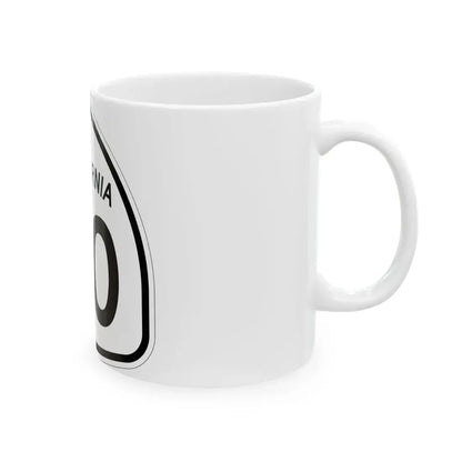 California 20 1957 (California) (Road Sign) White Coffee Mug - Go Mug Yourself