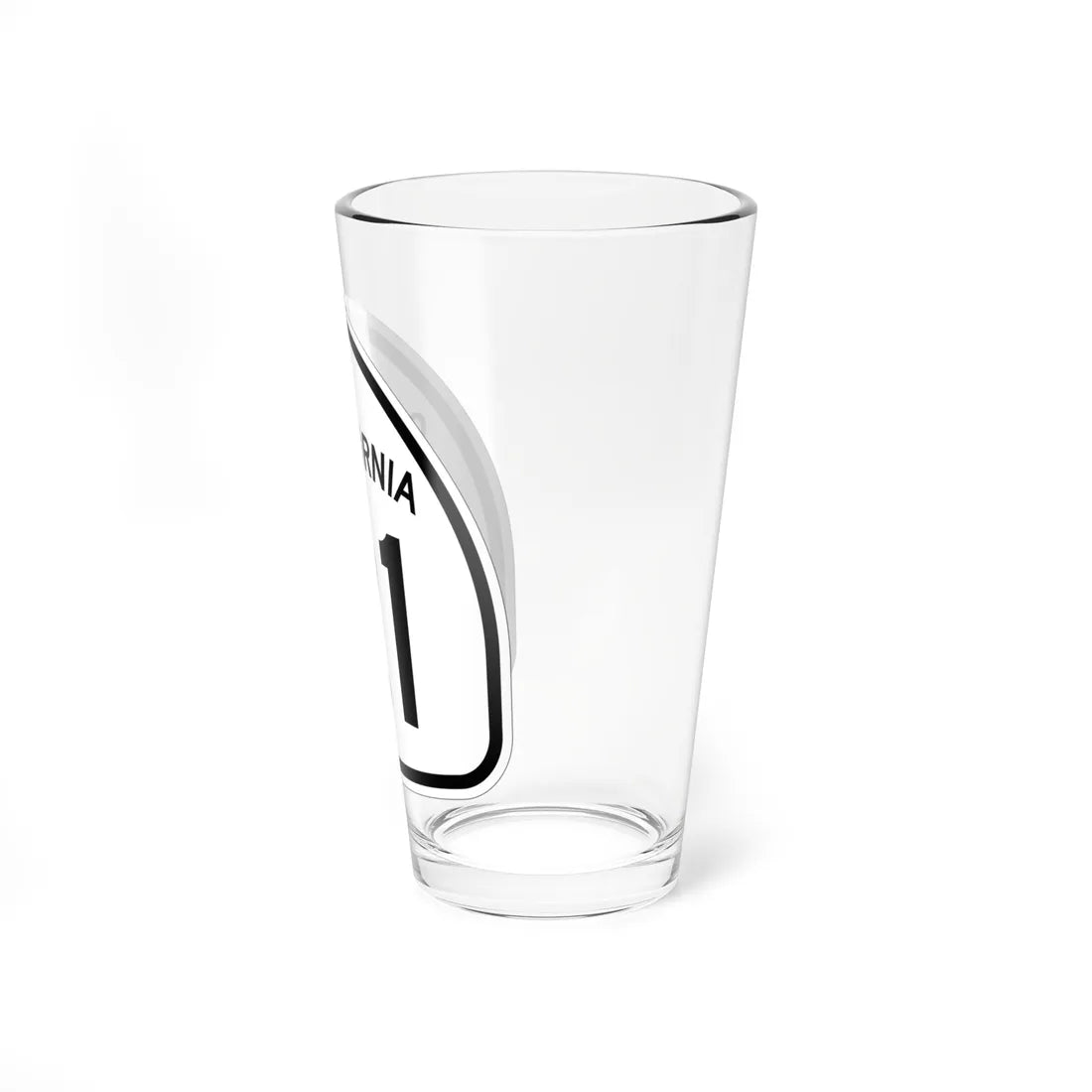 California 21 1957 (California) (Road Sign) Pint Glass 16oz - Go Mug Yourself