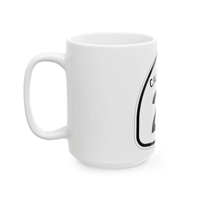 California 21 1957 (California) (Road Sign) White Coffee Mug - Go Mug Yourself
