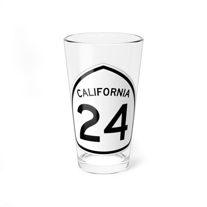 California 24 1957 (California) (Road Sign) Pint Glass 16oz 16oz - Go Mug Yourself