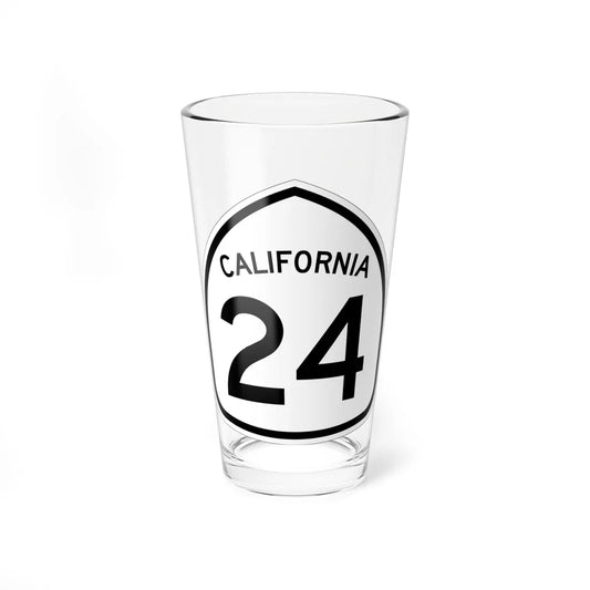 California 24 1957 (California) (Road Sign) Pint Glass 16oz 16oz - Go Mug Yourself
