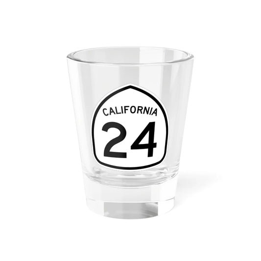 California 24 1957 (California) (Road Sign) Shot Glass 1.5oz 1.5oz - Go Mug Yourself