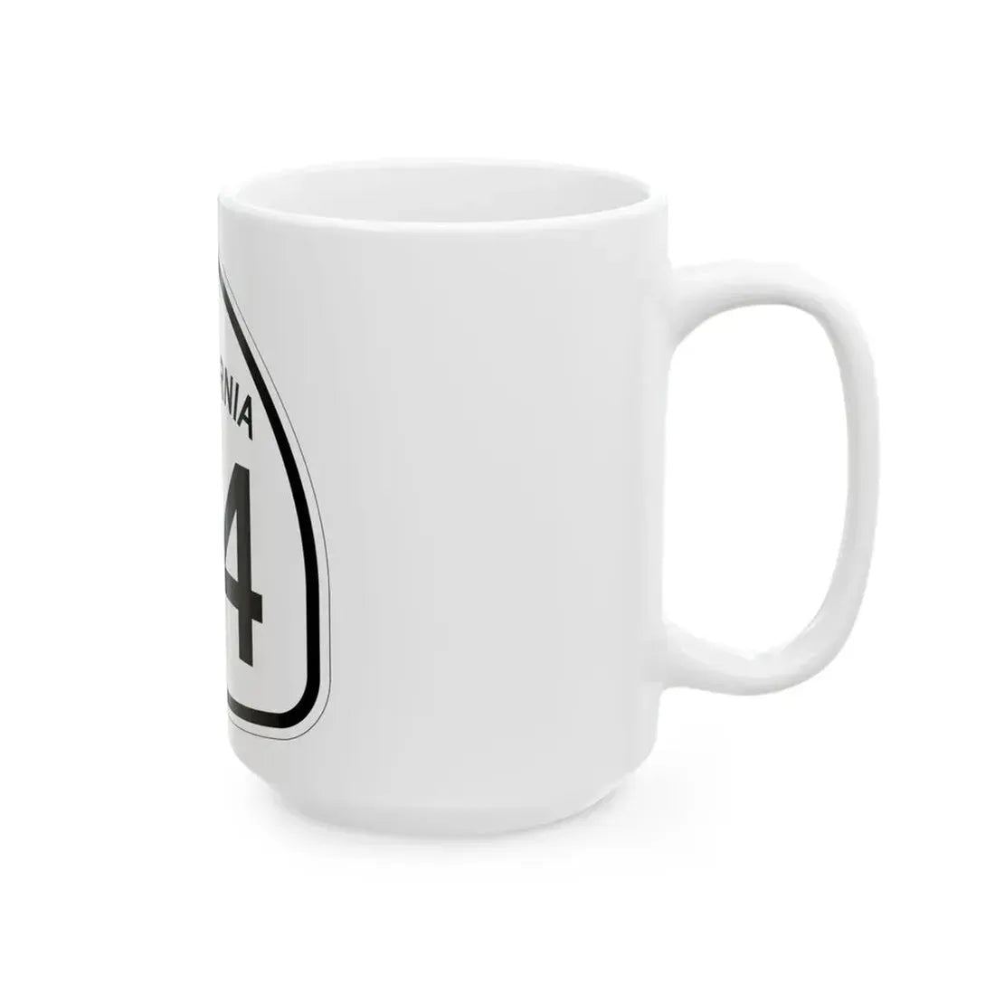 California 24 1957 (California) (Road Sign) White Coffee Mug - Go Mug Yourself